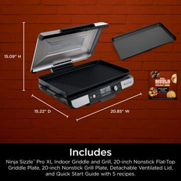 Ninja Sizzle Pro XL Griddle & Grill, 20"
