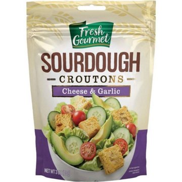 Fresh Gourmet Sourdough Croutons - Cheese & Garlic, 3 oz