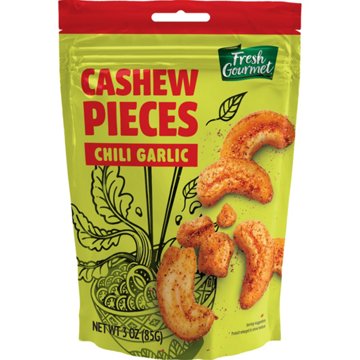 Fresh Gourmet Cashew Pieces - Chili Garlic, 3 oz