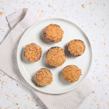 H-E-B Roasted Red Pepper Smoked Gouda Stuffed Mushrooms, 8 oz
