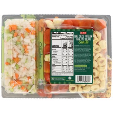 H-E-B Three Cheese Tortellini Italian Style Vegetable Soup, 34 oz