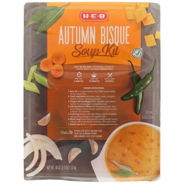 H-E-B Autumn Bisque Soup Kit, 40 oz