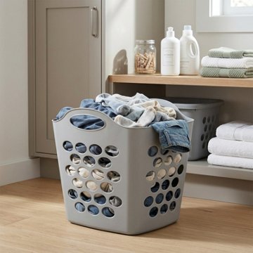 Starplast Square Flex Laundry Basket - Grey