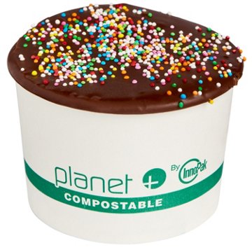 H-E-B Bakery Chocolate Cake with Chocolate Shell & Sprinkle Dots Loaded Cake Cup