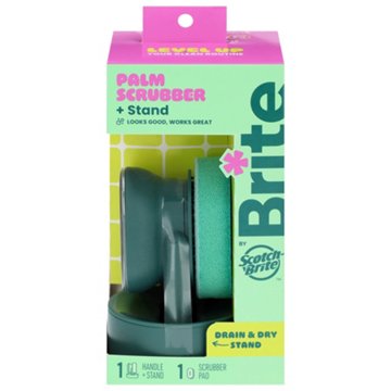 Brite by Scotch-Brite Palm Scrubber + Stand