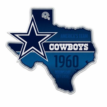 NFL Dallas Cowboys Texas Shaped Felt Pennant