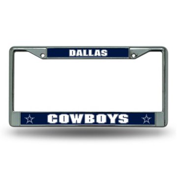 NFL Dallas Cowboys Chrome License Plate Frame