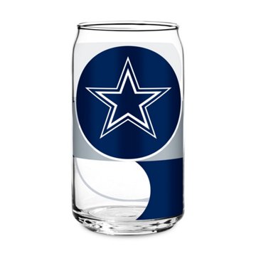 NFL Dallas Cowboys Glass Can, 16 oz