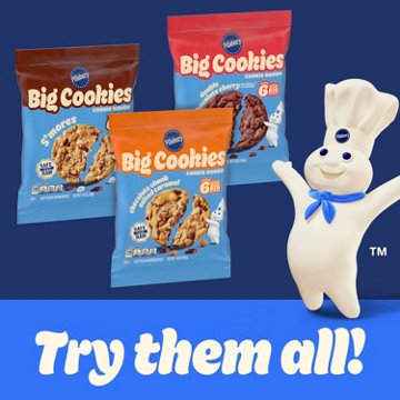 Pillsbury Big Cookies Cookie Dough - Blueberry Crumble