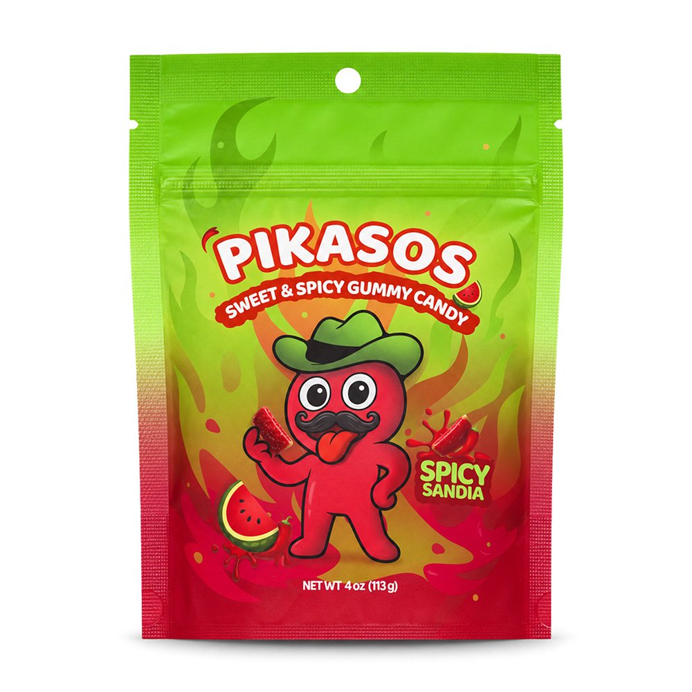 Pikasos Sweet & Spicy Sandia Watermelon Gummy Candy - Shop Candy at H-E-B