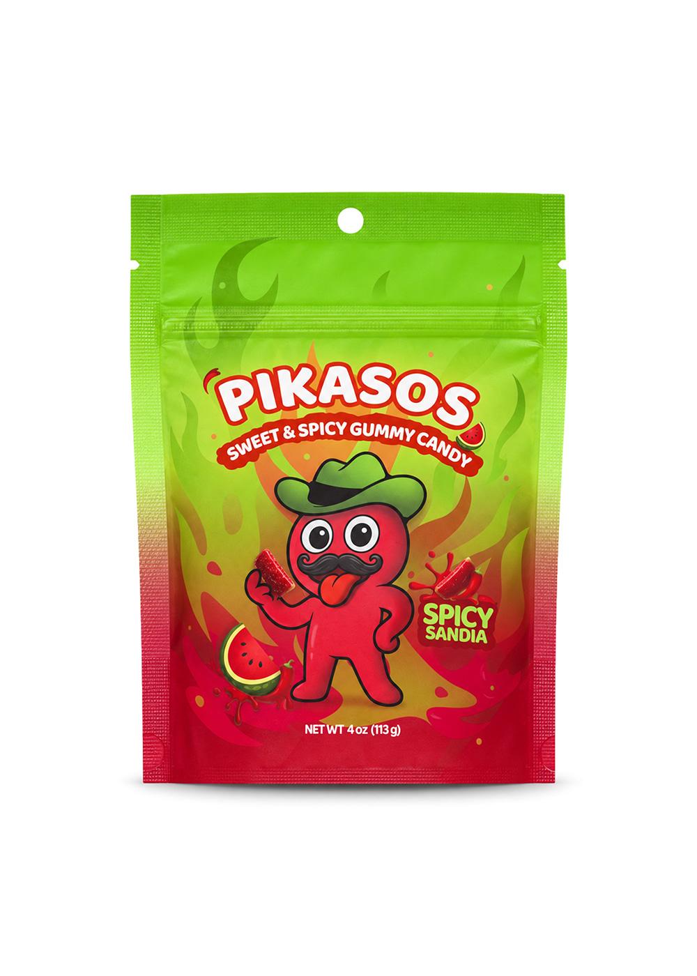 Pikasos Sweet & Spicy Sandia Watermelon Gummy Candy - Shop Candy at H-E-B