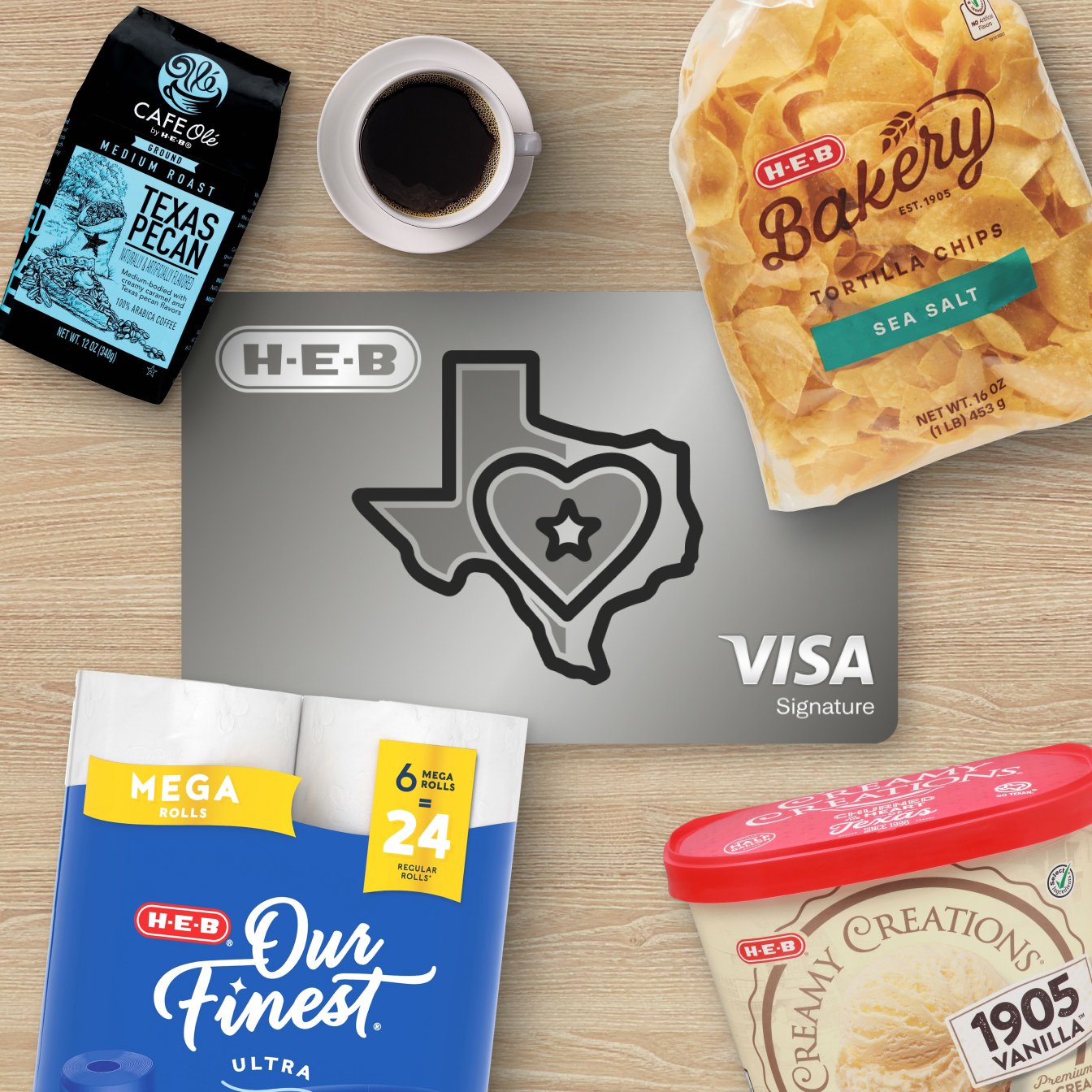 H‑E‑B Visa Credit Card