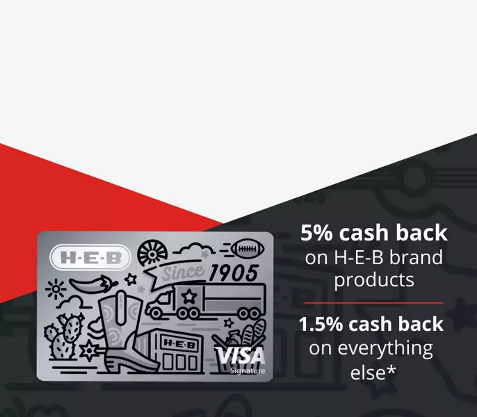 H‑E‑B Visa credit card