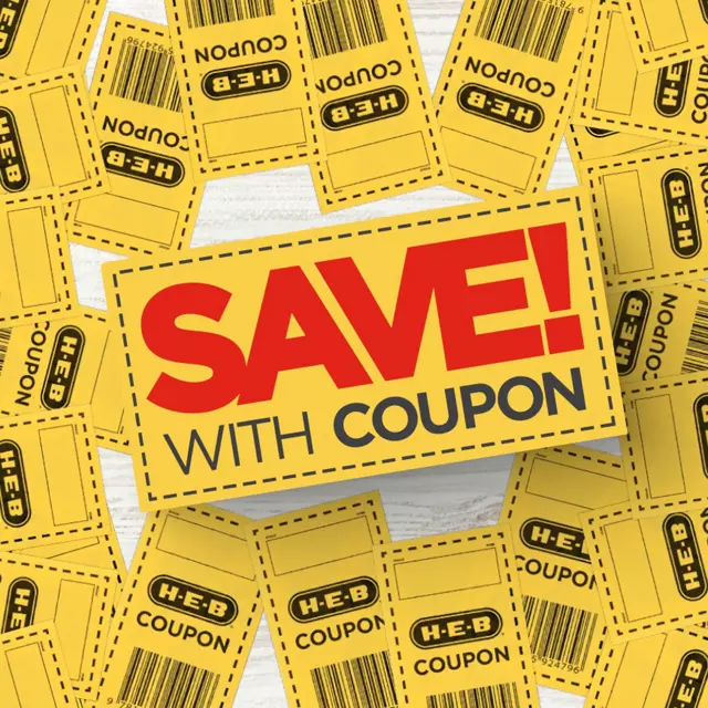 HEB yellow coupons