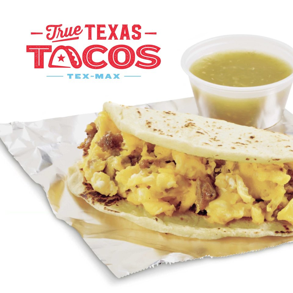 Breakfast taco and salsa