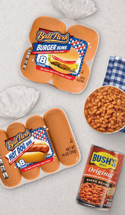 Advertisement for Bush Brothers. Click for product page.