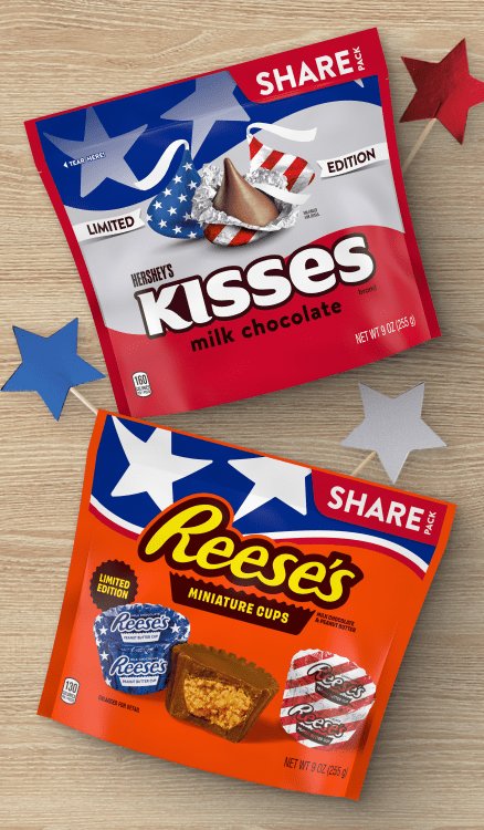 Advertisement for Hershey. Click to product page.