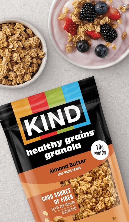 Advertisement for KIND Bars. Click to product page.