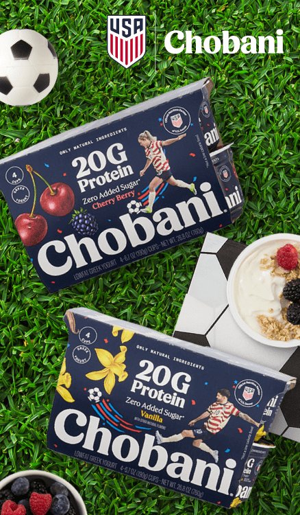 Advertisement for Chobani. Click to product page.