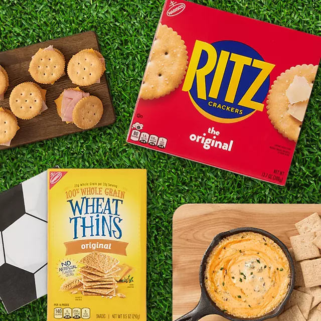 Ritz crackers, wheat thins