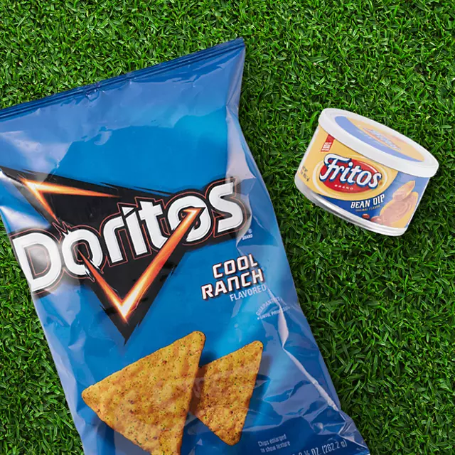 Doritos cool ranch, frito bean dip