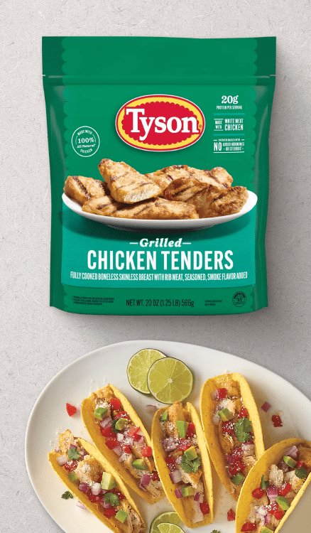 Advertisement for Tyson. Click to product page.