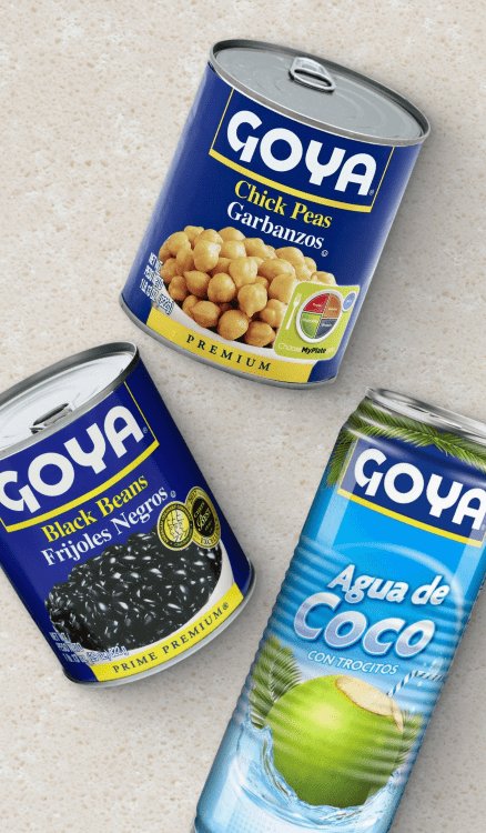 Advertisement for Goya. Click to product page.