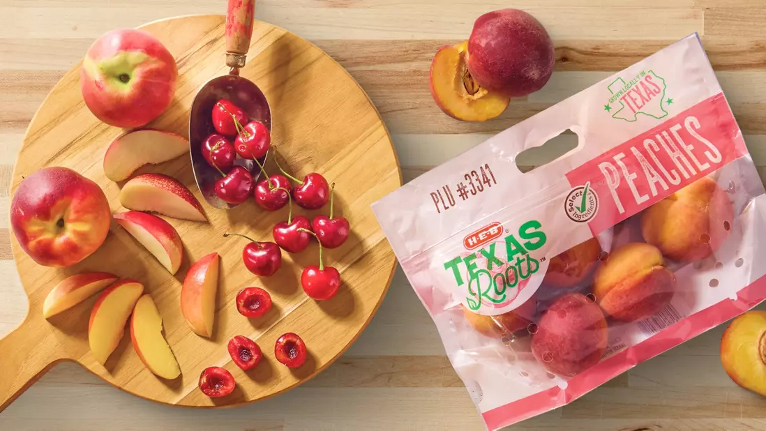 Peaches, cherries
