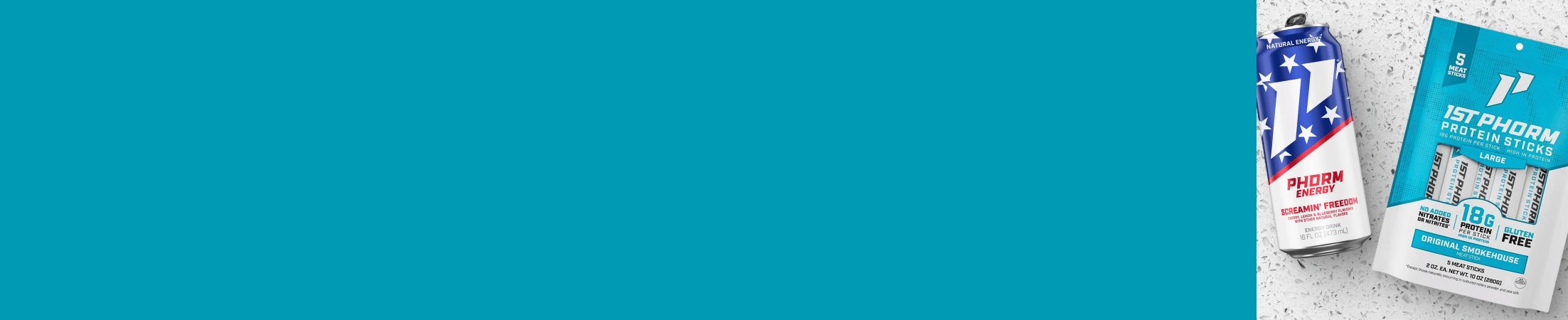 Advertisement for Phorm Energy. Click for product page.