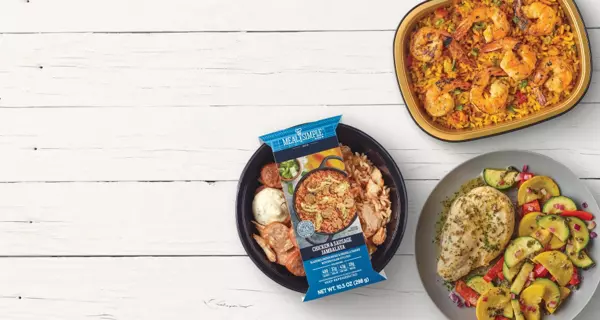 Meal Simple platters side by side