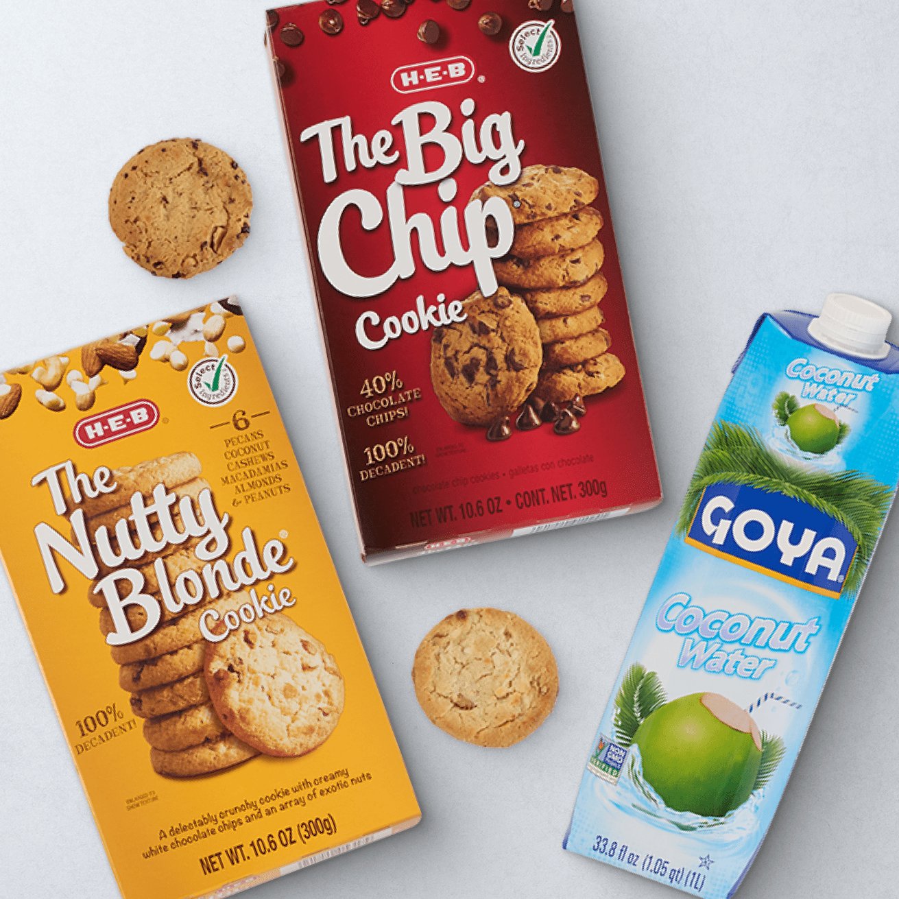 The nutty blonde cookies, the big chip cookie