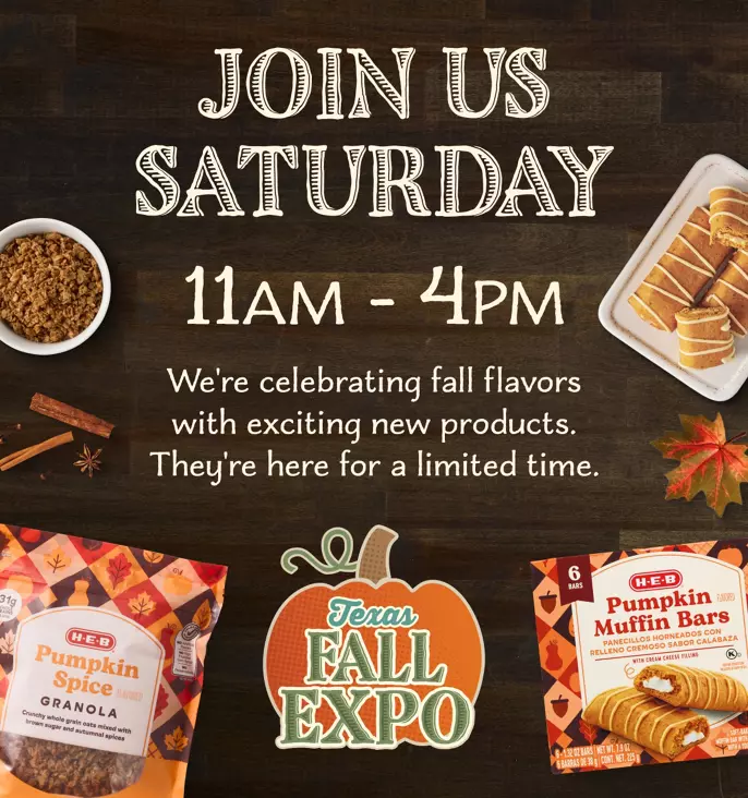 H‑E‑B Fall Expo: H‑E‑B Pumpkin Spice Granola, The Cowboy Cookie, H‑E‑B Pumpkin Muffin Bars
