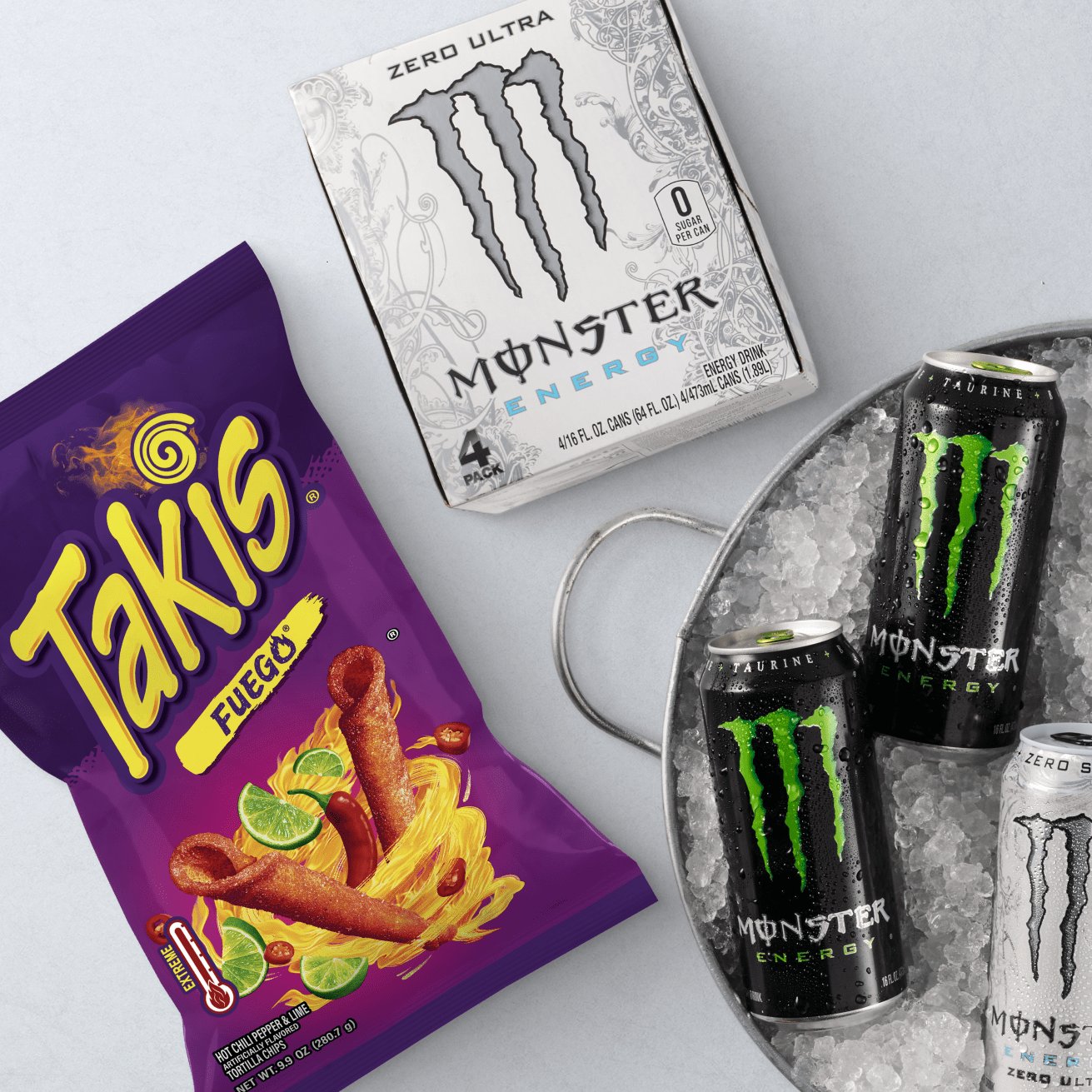 Advertisement for Bimbo Takis Monster . Click for product page.
