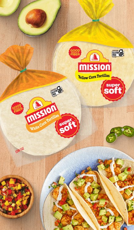 Advertisement for Mission Foods. Click for product page.