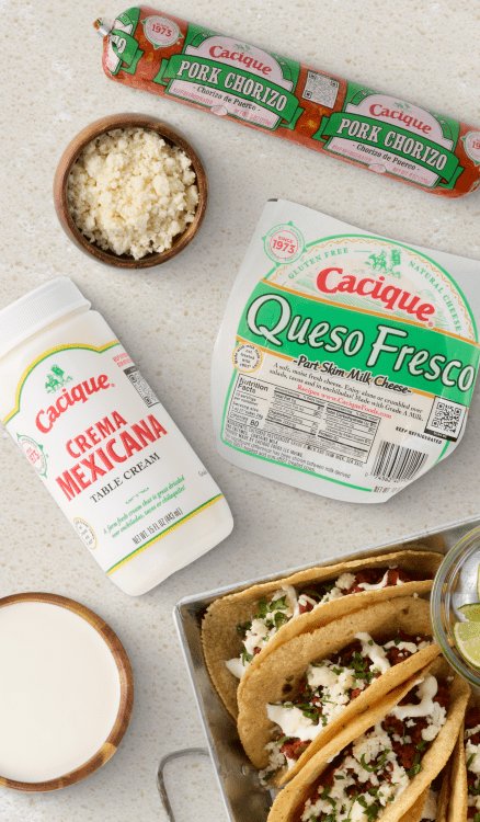 Advertisement for Cacique Foods. Click for product page.