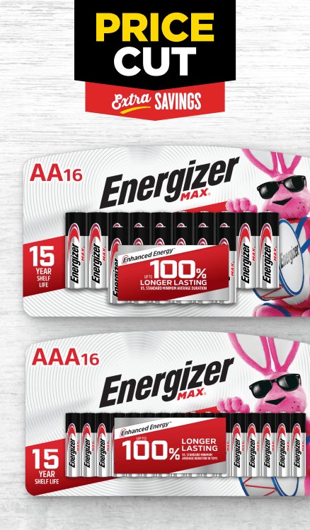 Advertisement for Energizer. Click for product page.