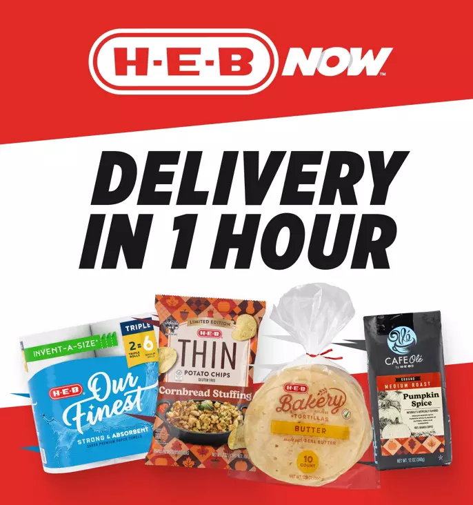 Delivery in an hour | HEB.com