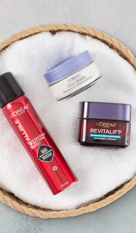 Advertisement for L'Oreal USA. Click for product page.