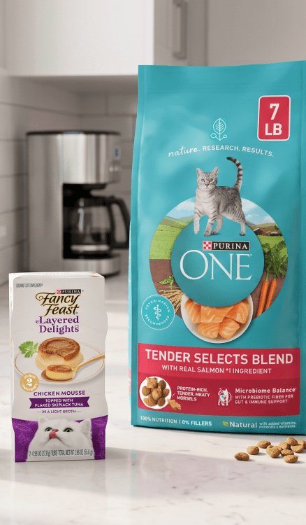 Advertisement for Nestle Pet. Click for product page.