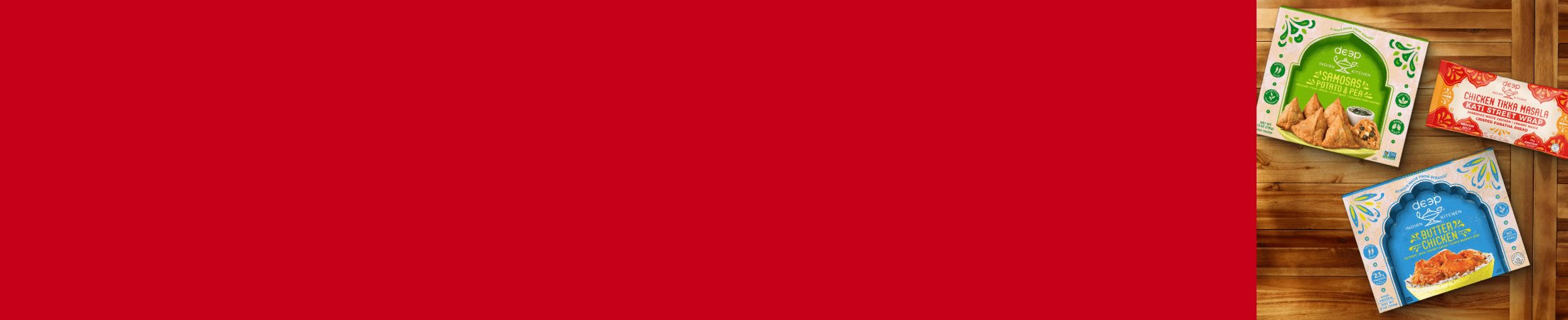 Advertisement for Deep Indian Kitchen. Click for product page.