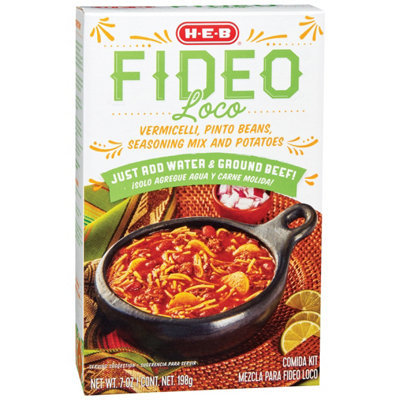 H E B Fideo Loco Comida Kit Shop Pantry Meals At H E B