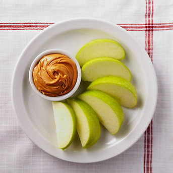 Apple Slices with Peanut Butter Snack