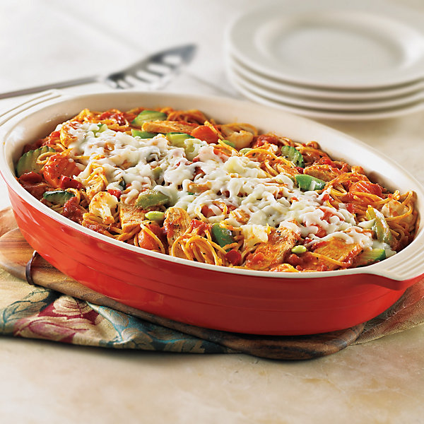 Baked Chicken Spaghetti Casserole