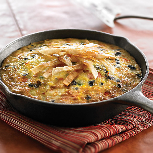 Black Beans & Cheese Frittata Skillet Omelet