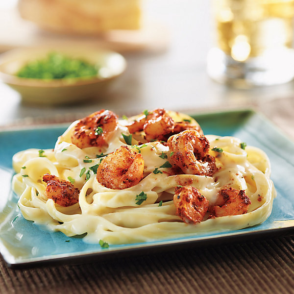 Blackened Shrimp Fettuccini Alfredo