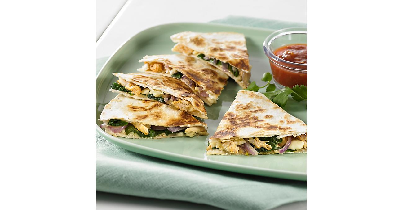 Chicken & Spinach Quesadillas Recipe from H-E-B