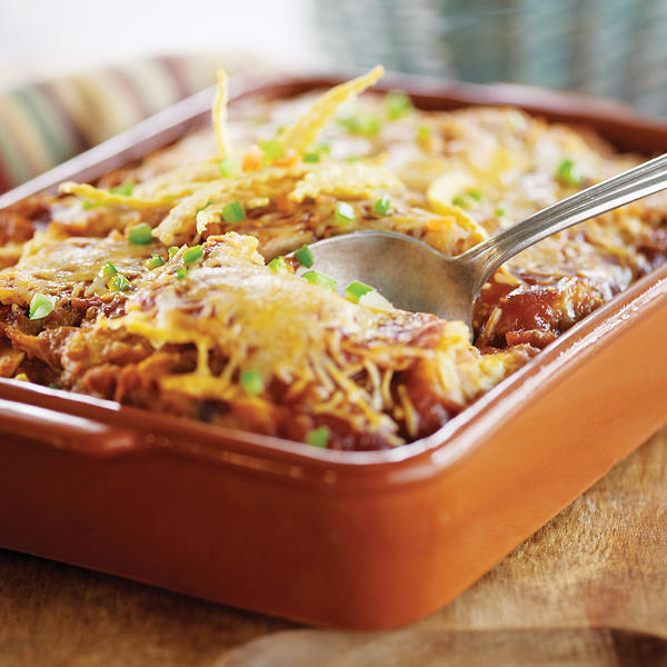 Chipotle Pumpkin Enchilada Casserole