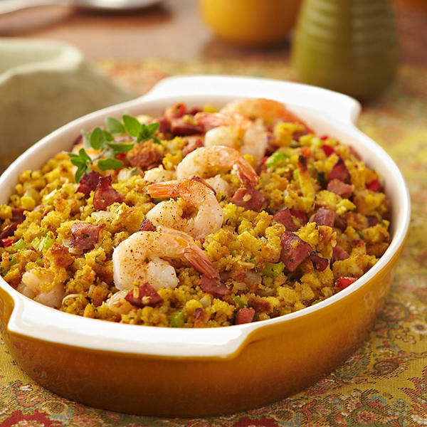 Creole Shrimp And Sausage Dressing
