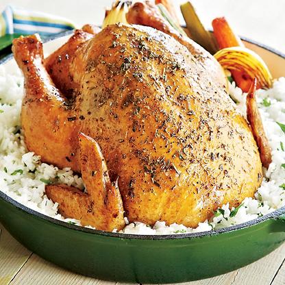 Easy Chicken Over Rice Recipe from H-E-B