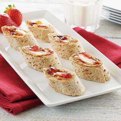 Flatout Peanut Butter & Jelly Fruit Wrap Recipe from HEB
